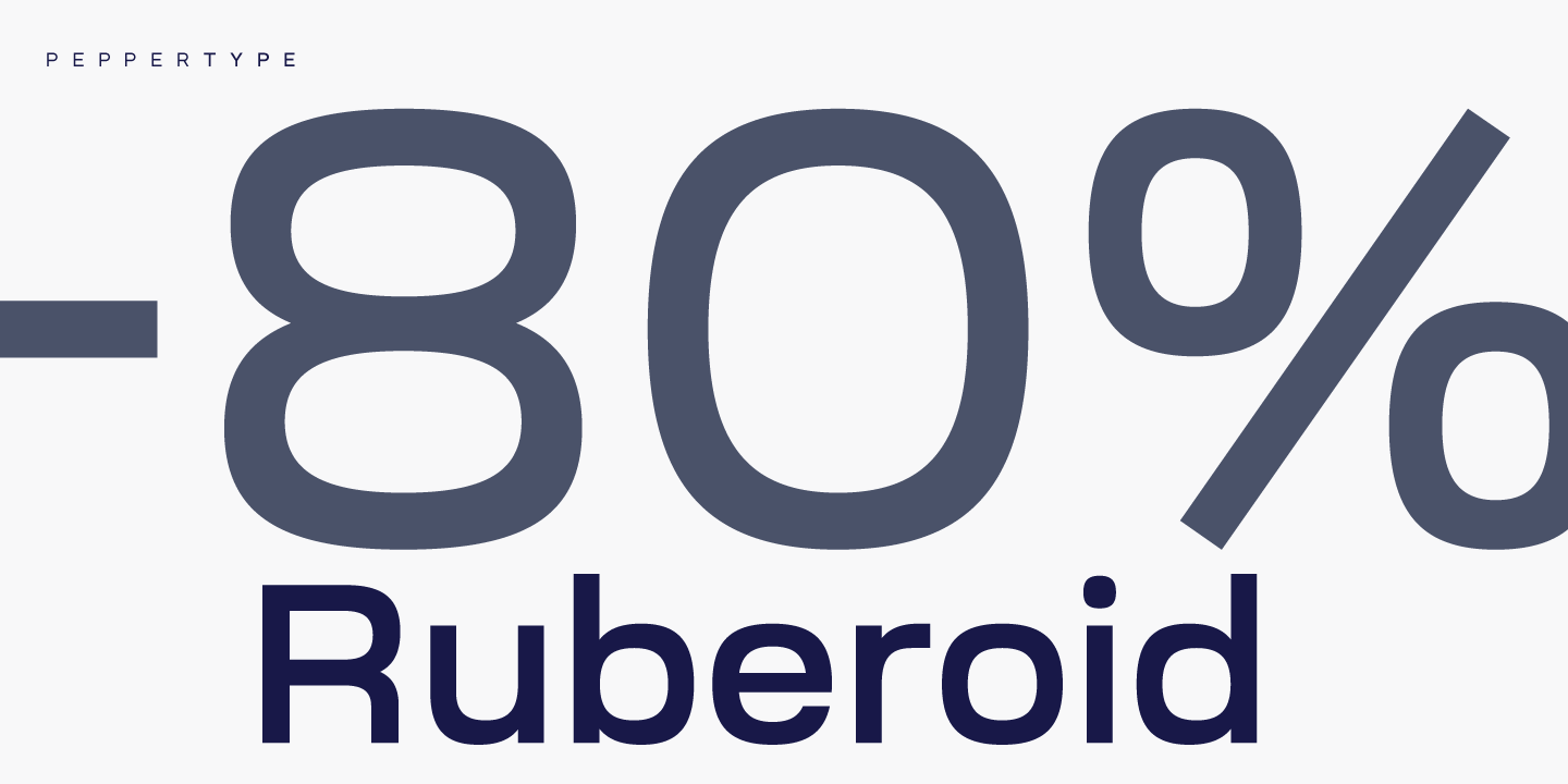 Example font Ruberoid #14